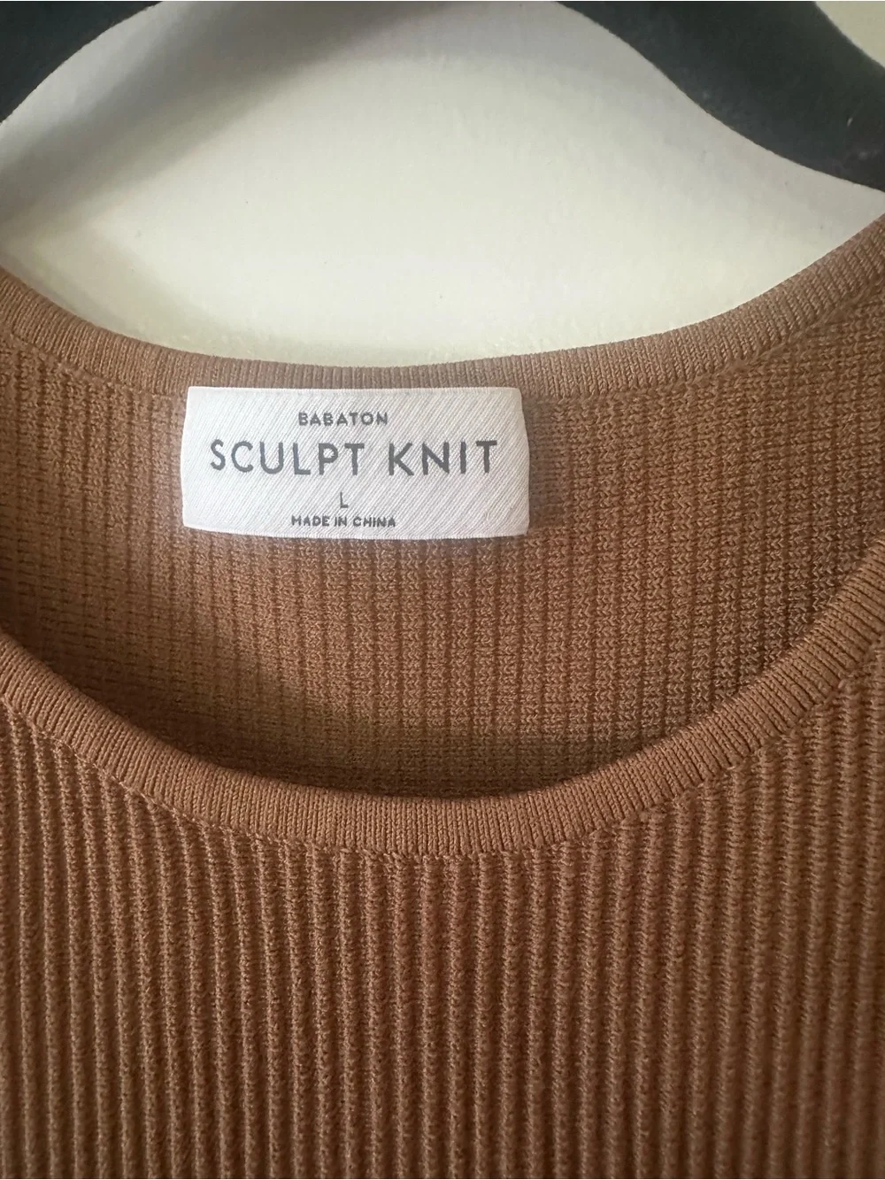 ARITZIA BABATON Sculpt Knit Ribbed Mini Dress Size L Racerback - Picture 5 of 5